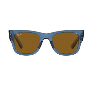 Ray-Ban Sunglasses | Transparent Blu Sunglasses ( 0RB0840S | Square | Blue Frame | Brown Lens )