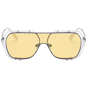 Square casual fashionable sunglass yellow tinted shade